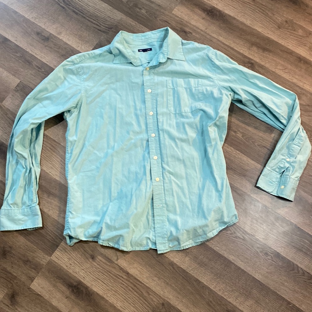 Gap dress shirt teal
